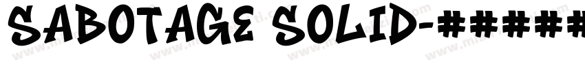 Sabotage Solid字体转换